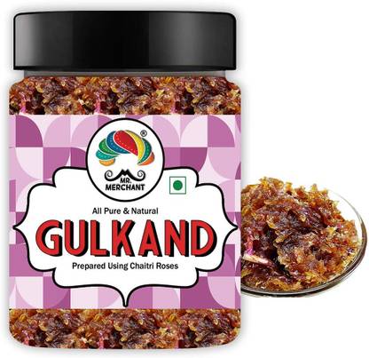 Mr. Merchant Natural Gulkand Prepared Using Haldighati’s Rose (Organic Himalayan Rose Petal Jam)