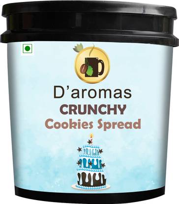 D'aromas Crunchy Cookies Spread | Creamy | Crunchy | All Natural Ganache