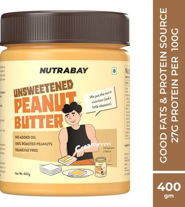 Nutrabay Foods Natural Peanut Butter Unsweetened - Cream