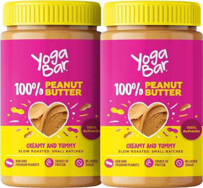 Yogabar Unsweetened Creamy Peanut Butter