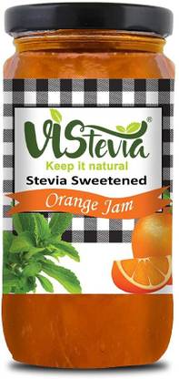 Vistevia Stevia Sweetened Orange Jam (400 gm) | 100 % Natural | Keto Friendly | Sugar-Free