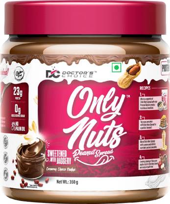 DOCTOR'S CHOICE High Protein Peanut Butter, Dark Chocolate Creamy Spread Chocolate Fudge Creamy)