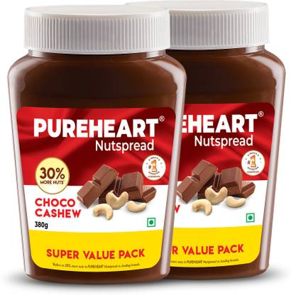 PUREHEART Nut Spread Choco Cashew | Nutty Chocolate Cashew Spread |