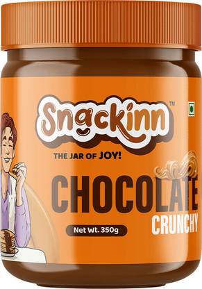 snackinn CHOCOLATE CRUNCHY PEANUT BUTTER (350 GM,PACK OF 1)