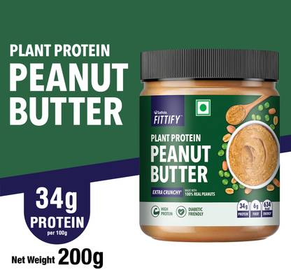 Saffola Fittify Plant Protein Peanut Butter Extra Crunchy