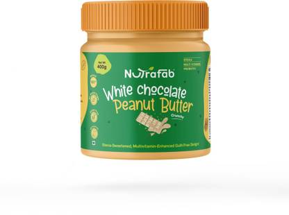 Nutrafab Protein Peanut Butter – White Chocolate Almond Crunchy (400g)