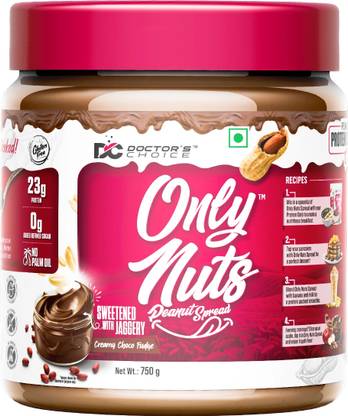 DOCTOR'S CHOICE High Protein Peanut Butter Dark Chocolate Flavour 750 g Chocolate Fudge Creamy