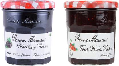 Bonne Maman Blackberry & Four Fruit Preserve Jam Combo