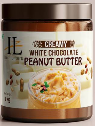 IRON LIFTERS High Protein Roasted Peanuts Butter Super Creamy White Chocolate Sweeten Flavor