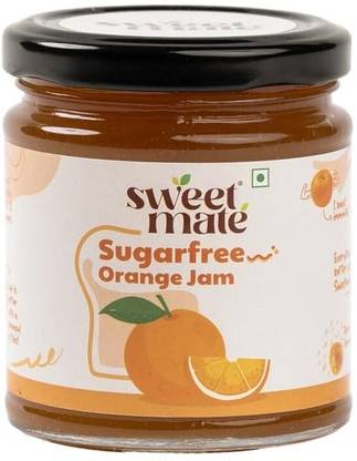 Sweetmate Sugar Free Orange Jam 100% Pure and Natural | with Real Fruits and Stevia -