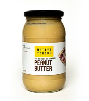 Native Tongue Unsweetened Kathiawadi Peanut Butter, Pure, Delicious, 100% Natural Peanuts-400g