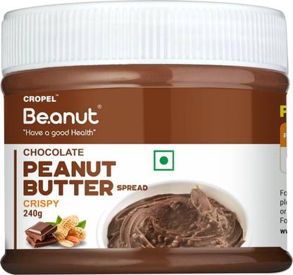 Beanut Beanut Choclate_Crispy Peanut Butter Protein, Non GMO - (240g - Pack of 1)