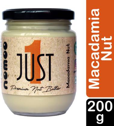 nomoo JUST1 - Macadamia Nut Butter - 200g | Unsweetened Nut Butter | Stone Ground