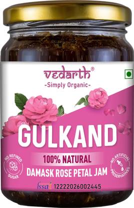 Vedarth Natural Organic Gulkand Prepared Using Damask Rose