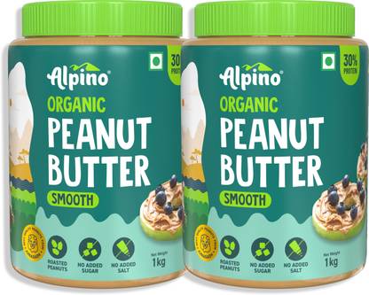 ALPINO Organic Natural Peanut Butter Smooth Unsweetened