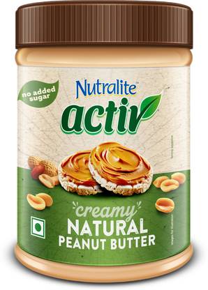 Nutralite Activ Peanut Butter, Plant based protein source, Natural Creamy