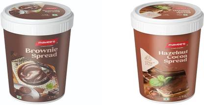 mavee's Brownie & Hazelnut Cocoa Spread Paste - Premium Toppings, Baking Solutions