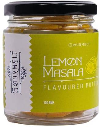GOURMELT Lemon Masala Flavored Butter | Natural Herb Butter for Pasta French Bread