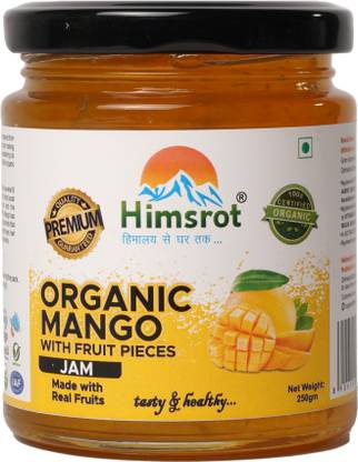 Himsrot Organic Mango Marmalade Jam with Real Mango Fruit Pieces