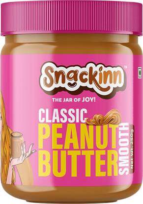 snackinn CLASSIC SMOOTH PEANUT BUTTER (250 GM,PACK OF 1)