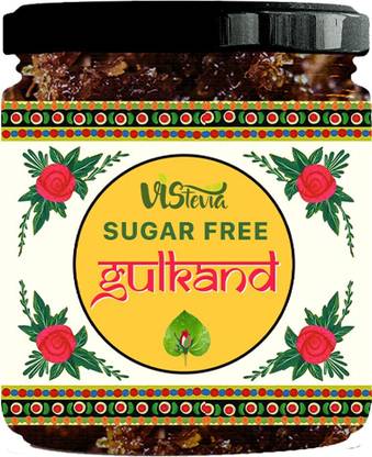 Vistevia Sugar-Free Gulkand, 100% Natural, sweetened with stevia