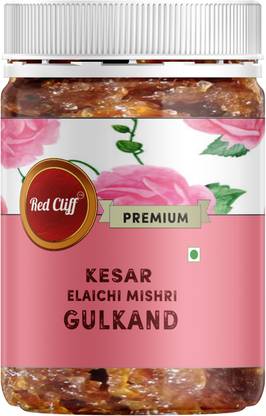 RED CLIFF Pushkar Gulkand with Mishri, Elaichi & Kesar | Homemade & Organic |