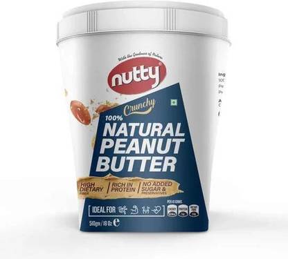 Nutty Natural Peanut Butter (Crunchy) - 510g