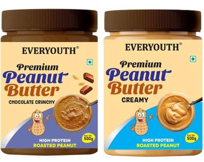everyouth Peanut Butter Chocolate Crunchy & Creamy|26g Protein|Zero Cholesterol|