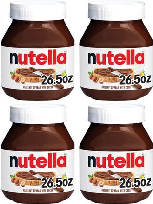 nutella Hazelnut Spread With Cocoa 750 g x Pack of 4
