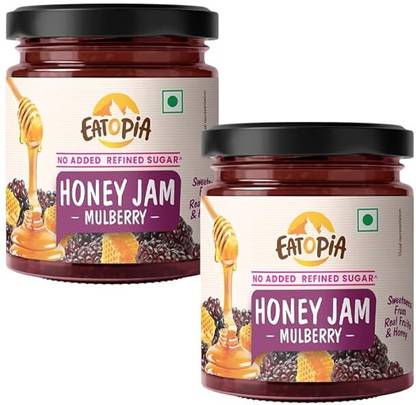 EATOPiA Mulberry Sugar Free Honey Jam 100% Pure & Natural No Artificial Chemicals (480g)