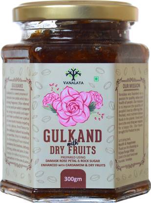 Vanalaya Natural Organic Gulkand Prepared Using Damask Rose Along with Dry Fruits