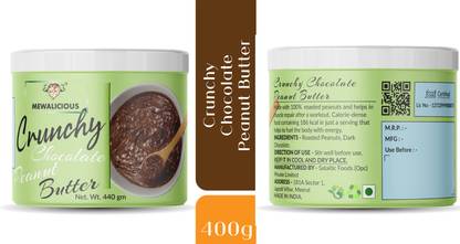mewalicious Natural Crunchy Chocolate Peanut Butter Tasty and Healthy