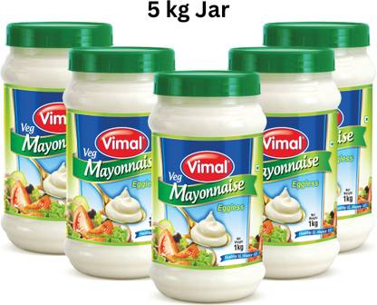 VIMAL Veg Mayonnaise - Creamy, Delicious Family Jar - Perfect for Sandwiches