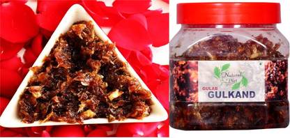 Natural Diet Damask Rose Gulkand Gulab Gulkand with Kesar & Elaichi Fresh Natural Homemade