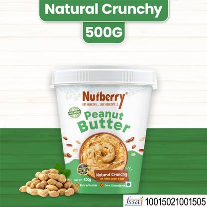 Nutberry Peanut Butter Natural Crunchy in Bucket