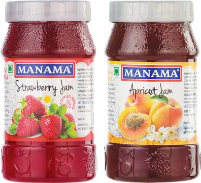 MANAMA Strawberry Jam and Apricot Jam