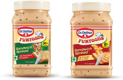 FUNFOODS cheese n chilli +THOUSAND ISLAND SANDWICH SPREAD