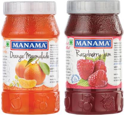 MANAMA Raspberry Jam and Orange Marmalade