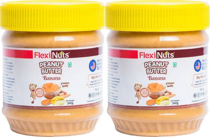 FLEXINUTS High Protein Peanut butter Banana flavor Zero Cholesterol 100% plant based