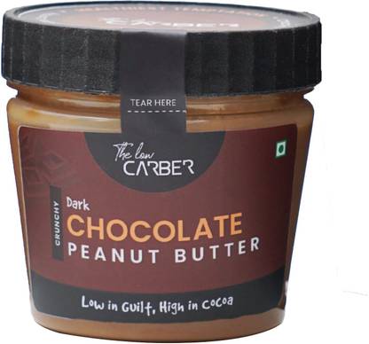 The Low Carber Dark Chocolate with high crunch peanut butter spreads