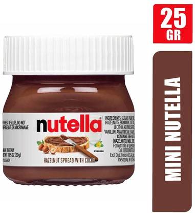 nutella Mini Glass Jar Ferrero Hazelnut Spread (IMPORTED FROM USA)