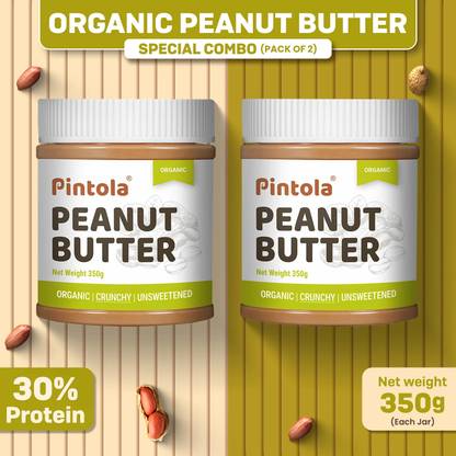 Pintola Organic Peanut Butter (Crunchy) (Unsweetened)
