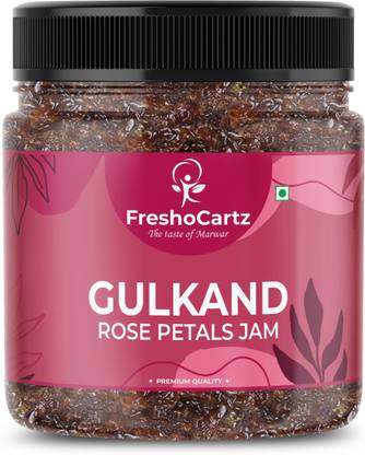 FreshoCartz Natural & Organic Himalayan Gulkand - Rose Petals Jam | Rose Jam | Sweet Gulkand