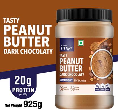 Saffola Fittify Tasty Peanut Butter Dark Chocolaty Extra Crunchy