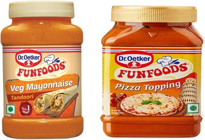 FUNFOODS by Dr. Oetker VEG. MAYONNAISE TANDOORI + PIZZA TOPPING