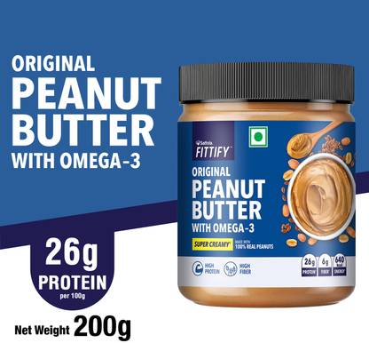 Saffola Fittify Original Peanut Butter With Omega-3 Super Creamy