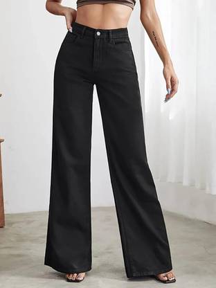 KOTTY Straight Fit Women Black Jeans