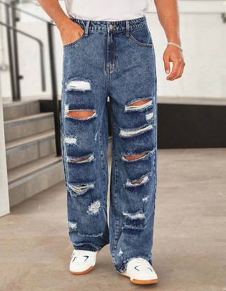 ARBIA FUNKI Boot-Leg Men Dark Blue Jeans