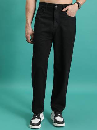 HIGHLANDER Relaxed Fit Men Black Jeans