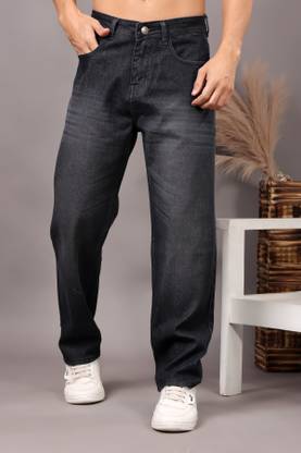 MADFROG Loose Fit Men Black Jeans